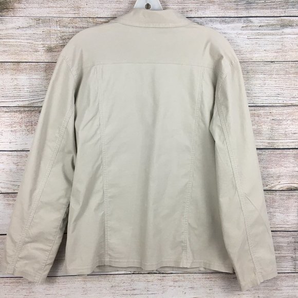 Chico's Tan Jacket Lightweight Corduroy Stretch Jacket Size 1 - Picture 7 of 12
